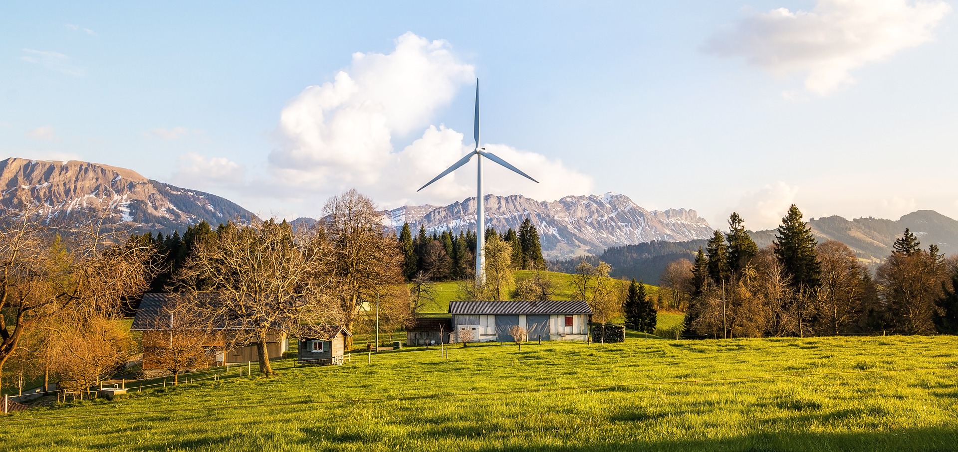 home with a windmill